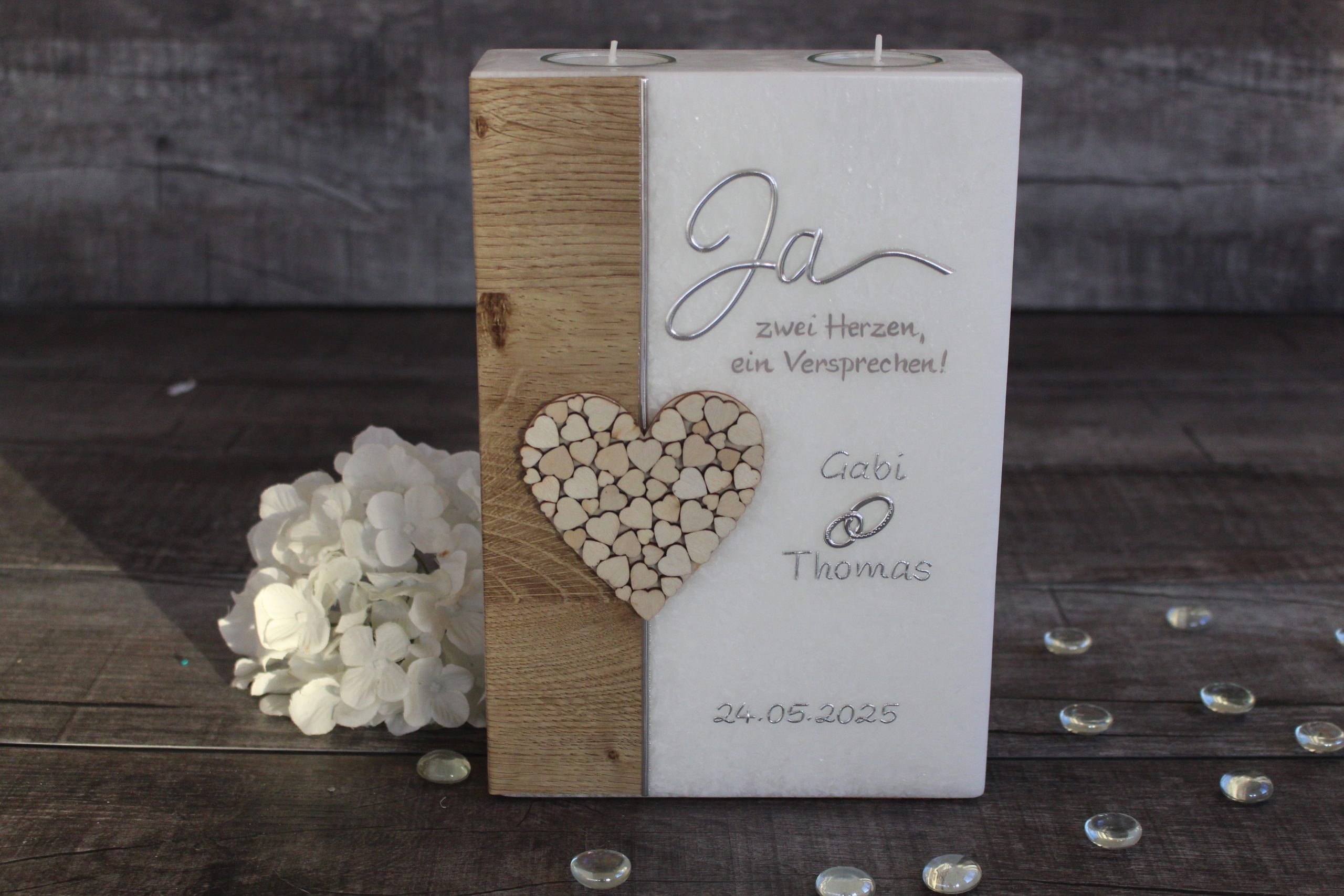 Hochzeitskerze Nature plus